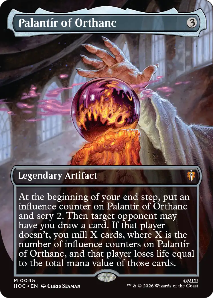 Palantir of Orthanc (Borderless) [The Hobbit: Eternal-Legal] | Boutique FDB TCG