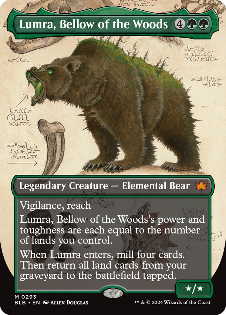 Lumra, Bellow of the Woods (Borderless) (0293) [Bloomburrow] | Boutique FDB TCG