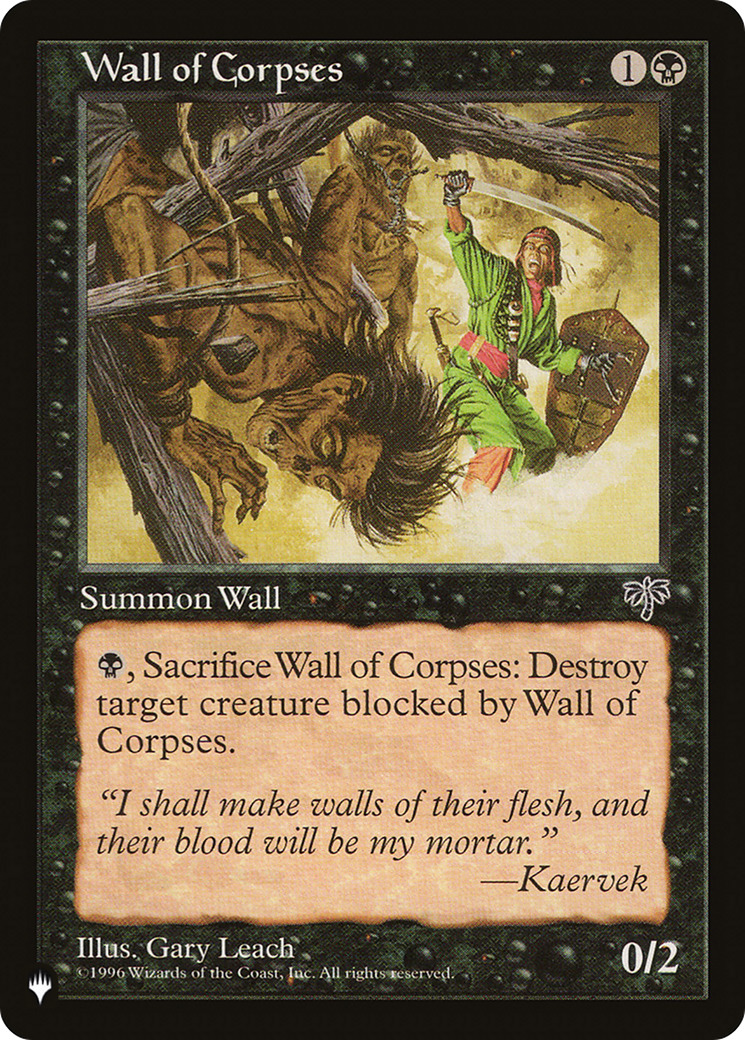 Wall of Corpses [The List Reprints] | Boutique FDB TCG