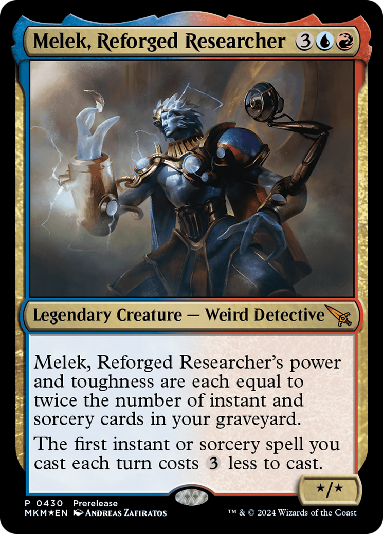 Melek, Reforged Researcher [Murders at Karlov Manor Prerelease Promos] | Boutique FDB TCG