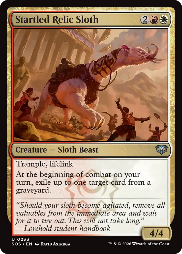 Startled Relic Sloth [Secrets of Strixhaven] | Boutique FDB TCG