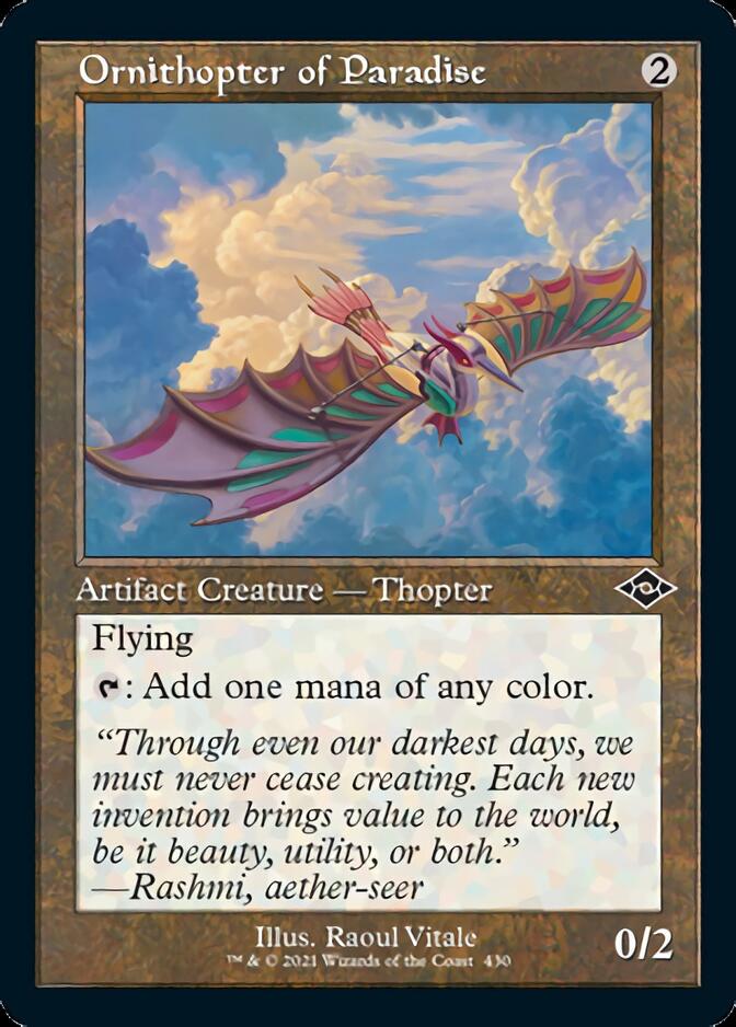 Ornithopter of Paradise (Retro Foil Etched) [Modern Horizons 2] | Boutique FDB TCG