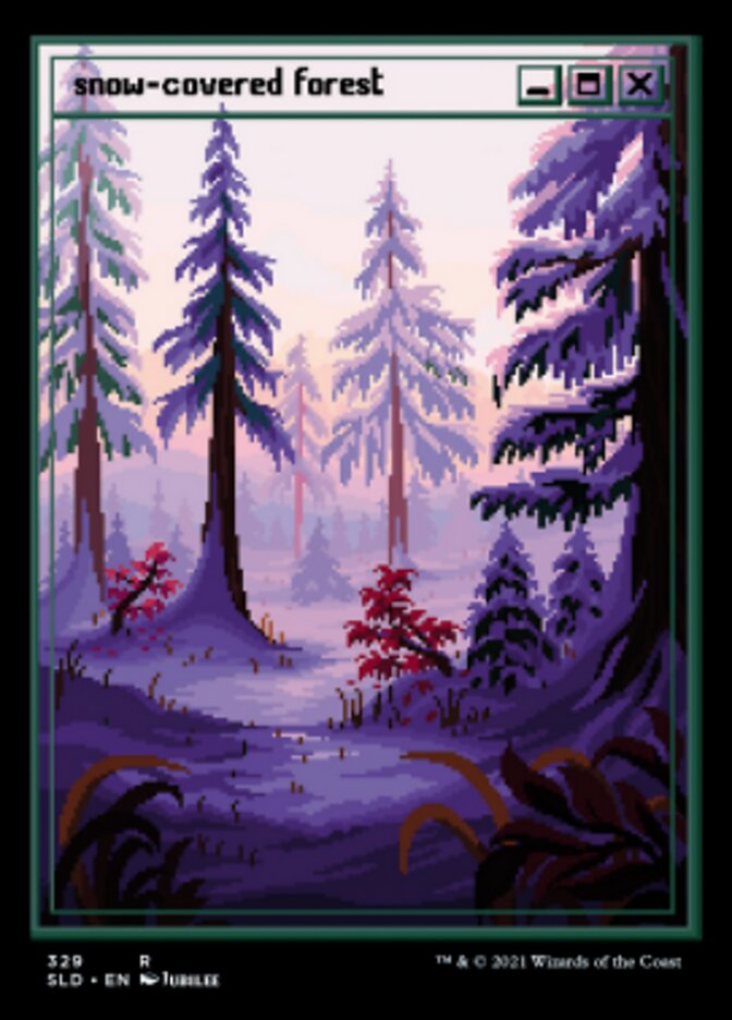 Snow-Covered Forest (Foil Etched) [Secret Lair Drop Series] | Boutique FDB TCG