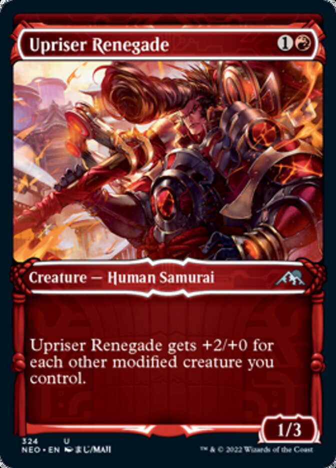 Upriser Renegade (Showcase Samurai) [Kamigawa: Neon Dynasty] | Boutique FDB TCG