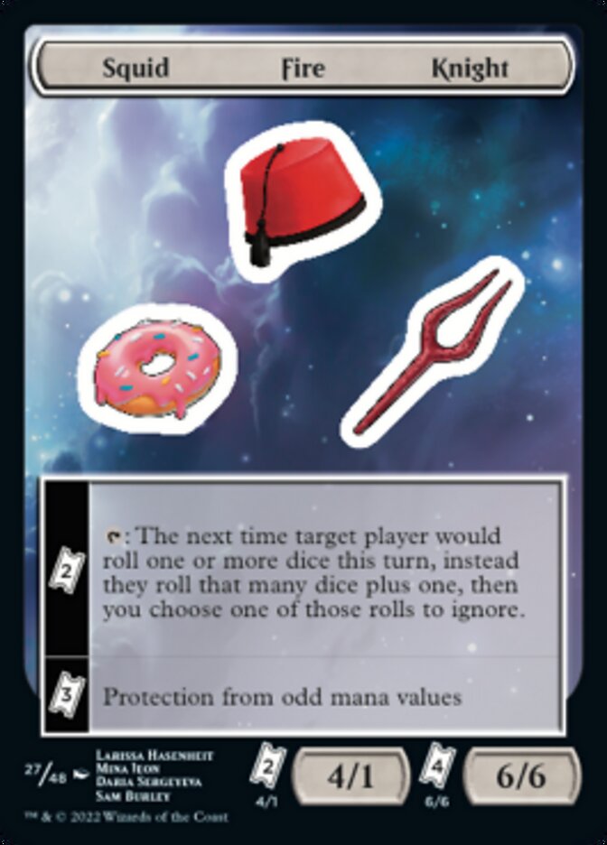 Squid Fire Knight [Unfinity Stickers] | Boutique FDB TCG