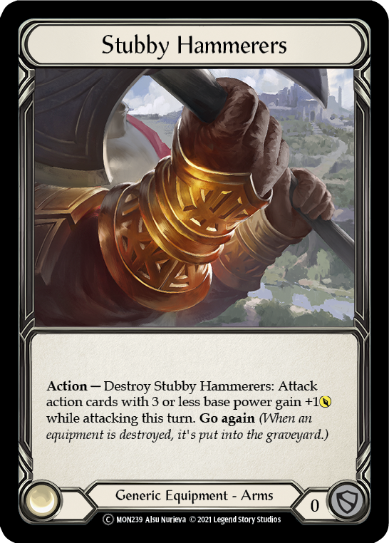 Stubby Hammerers [U-MON239-RF] (Monarch Unlimited)  Unlimited Rainbow Foil | Boutique FDB TCG