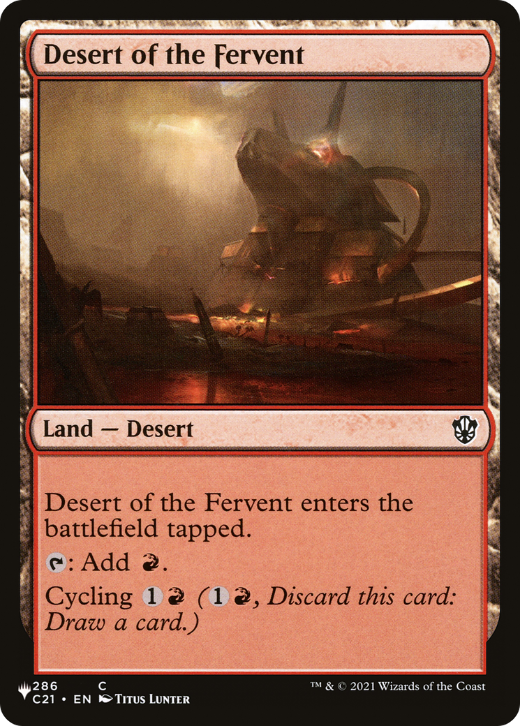 Desert of the Fervent [The List Reprints] | Boutique FDB TCG