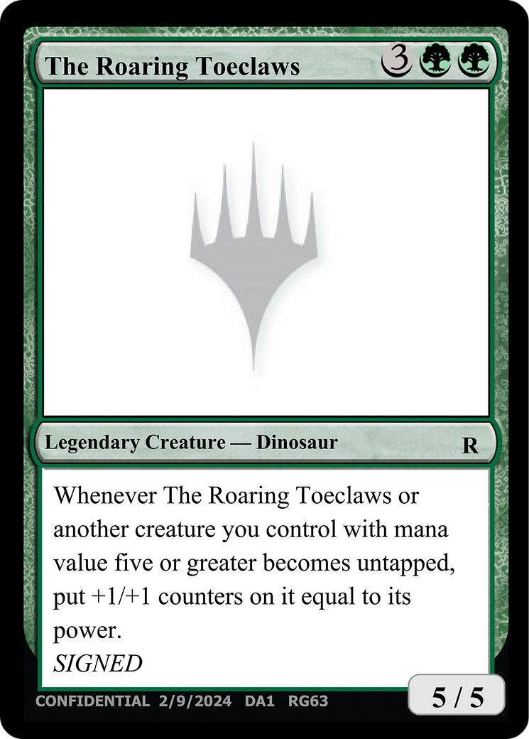 The Roaring Toeclaws [Unknown Event] | Boutique FDB TCG