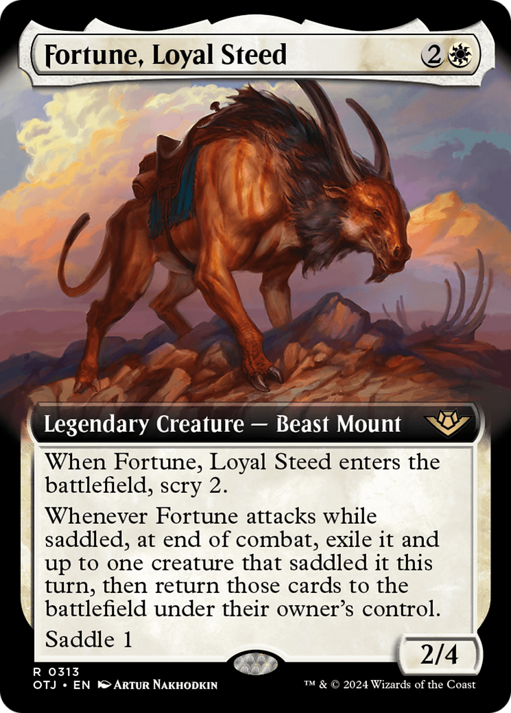 Fortune, Loyal Steed (Extended Art) [Outlaws of Thunder Junction] | Boutique FDB TCG