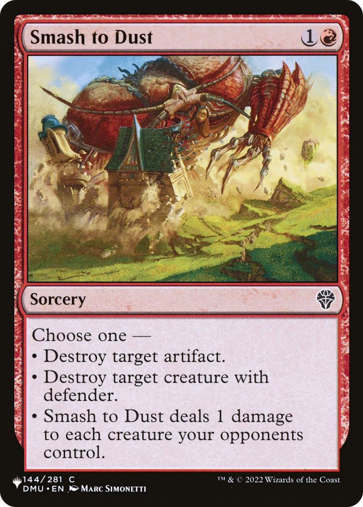 Smash to Dust [The List] | Boutique FDB TCG