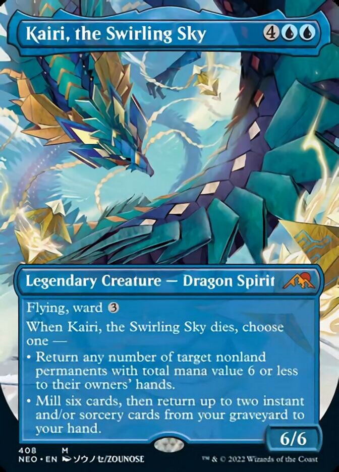 Kairi, the Swirling Sky (Borderless Alternate Art) [Kamigawa: Neon Dynasty] | Boutique FDB TCG