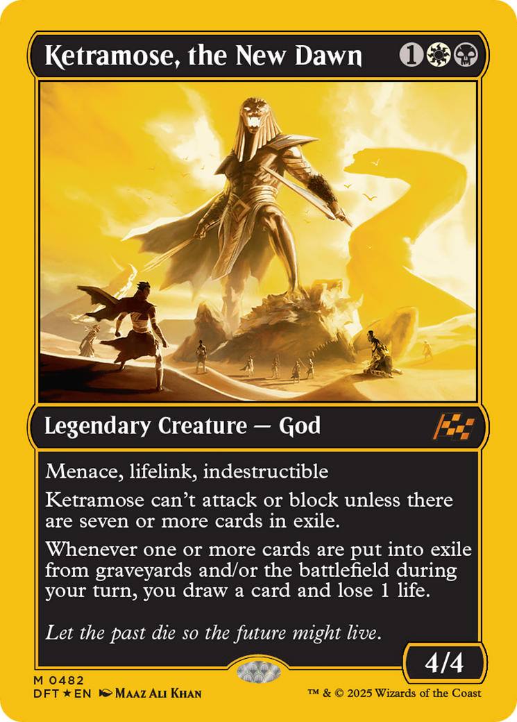 Ketramose, the New Dawn (First-Place Foil) [Aetherdrift] | Boutique FDB TCG