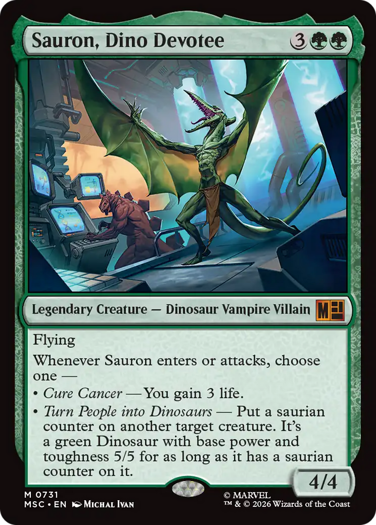 Sauron, Dino Devoteee [Marvel Super Heroes Commander] | Boutique FDB TCG