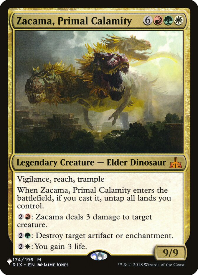 Zacama, Primal Calamity [The List] | Boutique FDB TCG