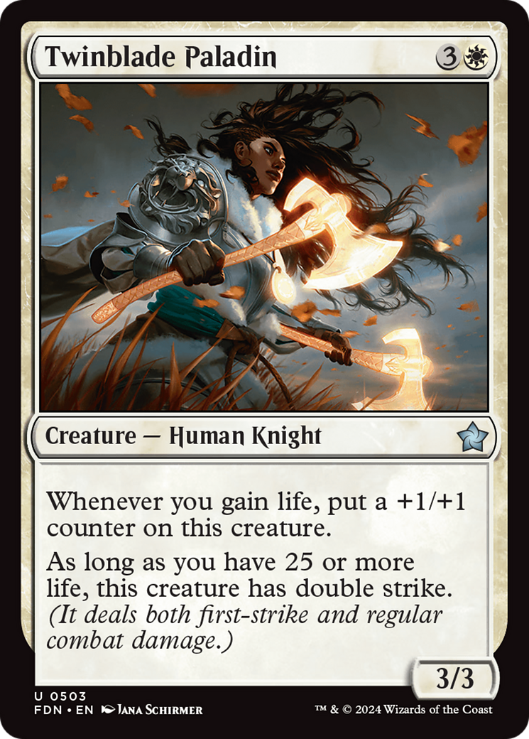 Twinblade Paladin [Foundations] | Boutique FDB TCG