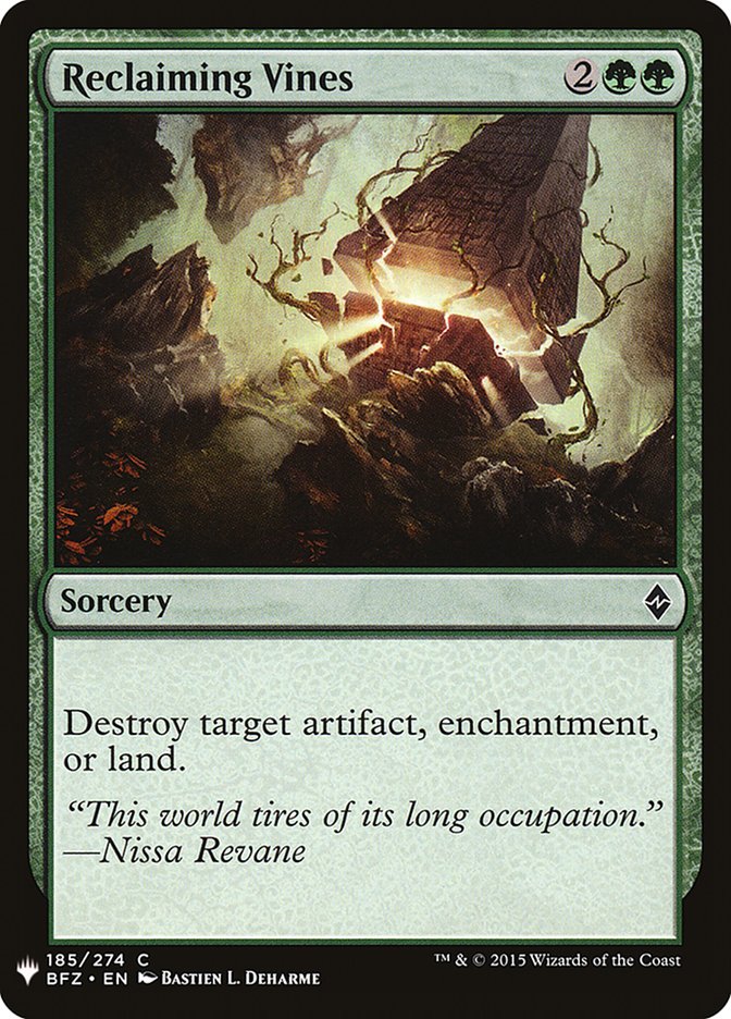 Reclaiming Vines [Mystery Booster] | Boutique FDB TCG