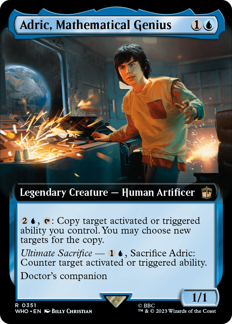 Adric, Mathematical Genius (Extended Art) [Doctor Who] | Boutique FDB TCG