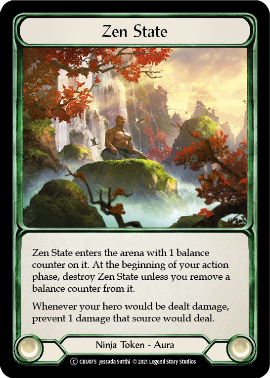 Zen State [U-CRU075] (Crucible of War Unlimited)  Unlimited Rainbow Foil | Boutique FDB TCG