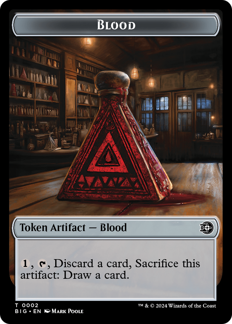 Blood // Plot Double-Sided Token [Outlaws of Thunder Junction: The Big Score Tokens] | Boutique FDB TCG