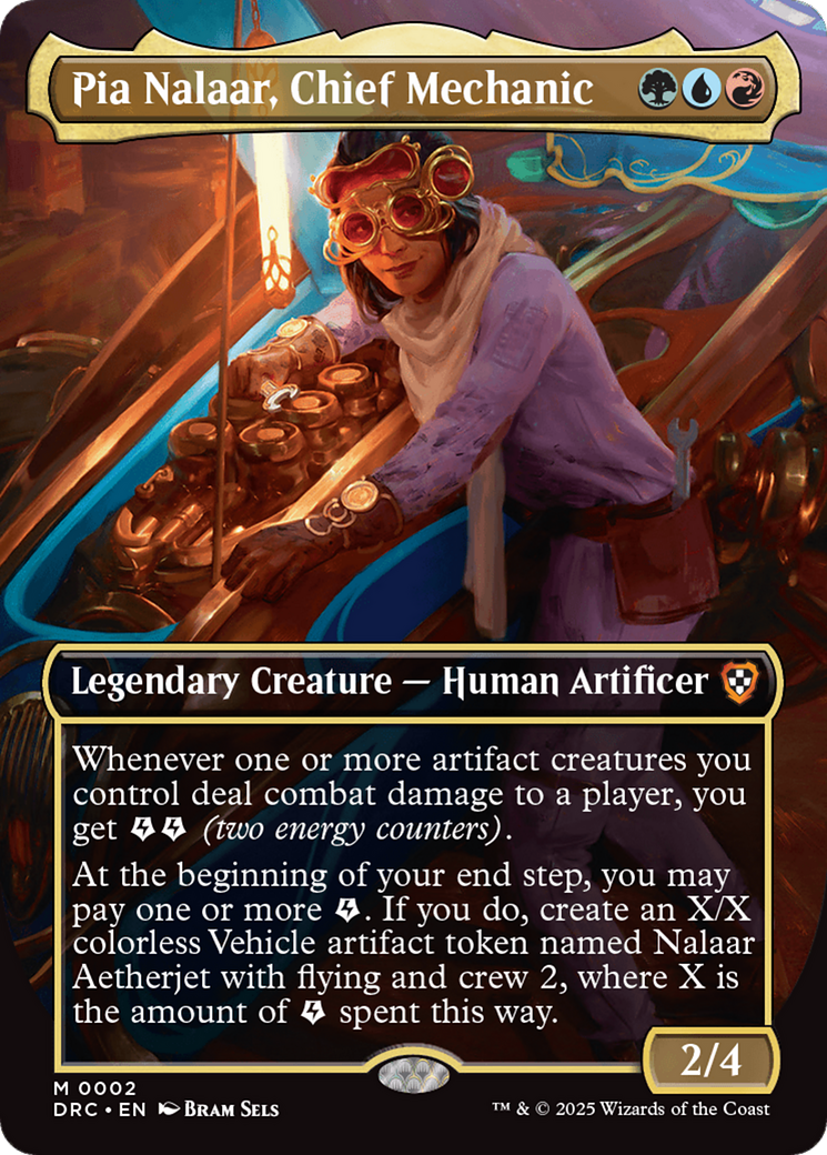 Pia Nalaar, Chief Mechanic (Borderless) [Aetherdrift Commander] | Boutique FDB TCG