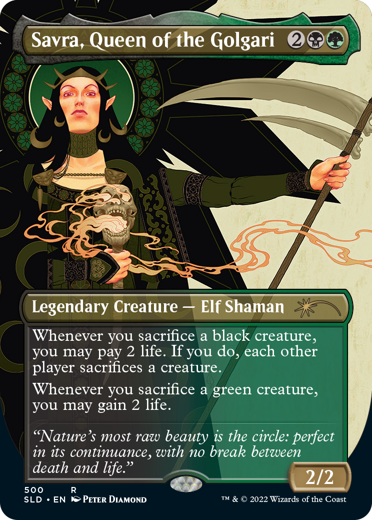 Savra, Queen of the Golgari (Borderless) [Secret Lair Drop Series] | Boutique FDB TCG