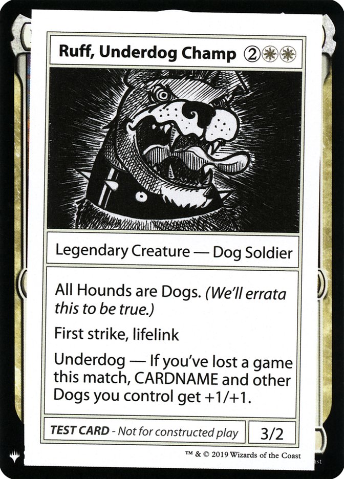 Ruff, Underdog Champ [Mystery Booster Playtest Cards] | Boutique FDB TCG