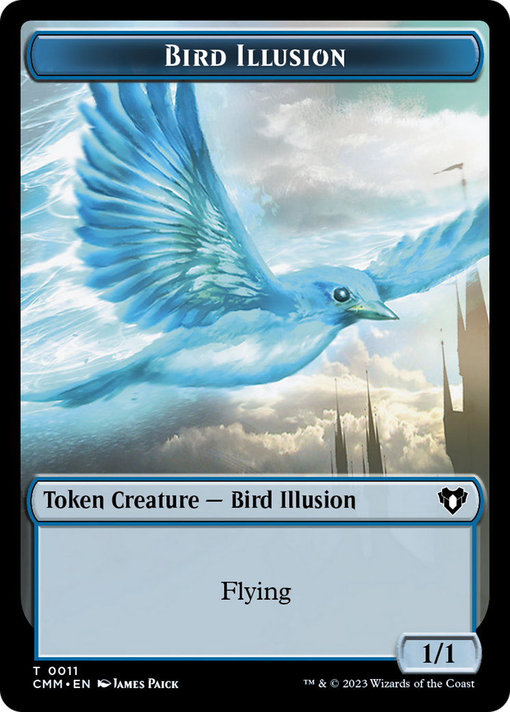 Bird Illusion Token [Commander Masters Tokens] | Boutique FDB TCG