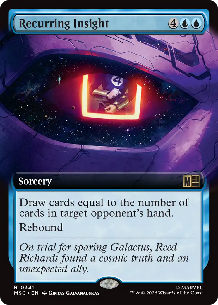 Recurring Insight (Extended Art) [Marvel Super Heroes Commander] | Boutique FDB TCG