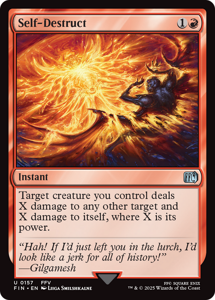 Self-Destruct [FINAL FANTASY] | Boutique FDB TCG