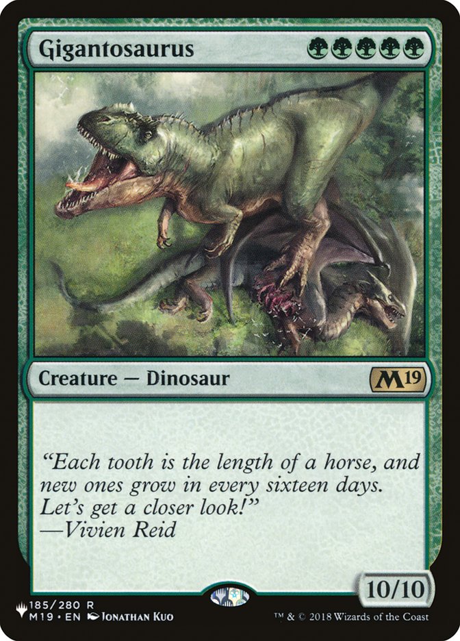 Gigantosaurus [The List] | Boutique FDB TCG