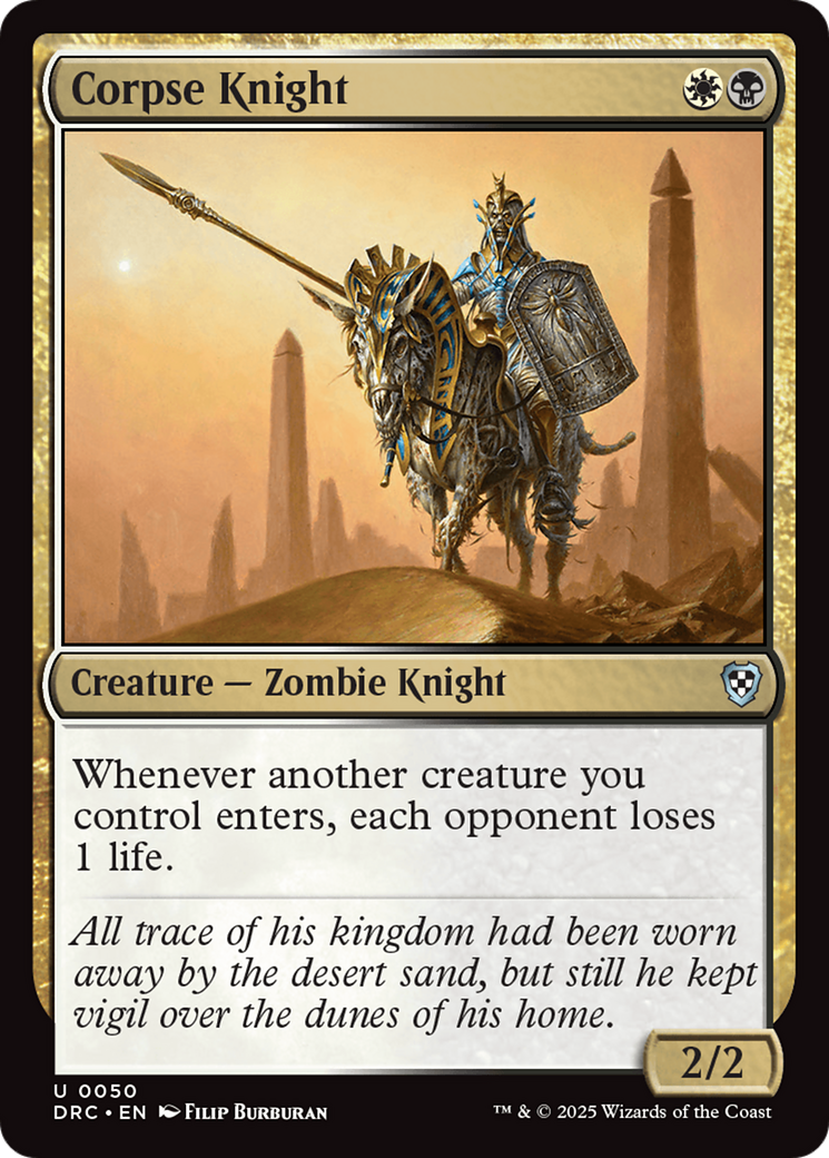 Corpse Knight [Aetherdrift Commander] | Boutique FDB TCG