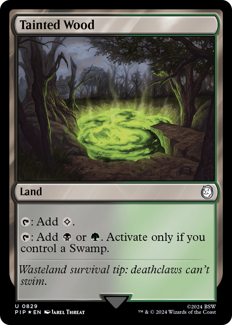 Tainted Wood (Surge Foil) [Fallout] | Boutique FDB TCG
