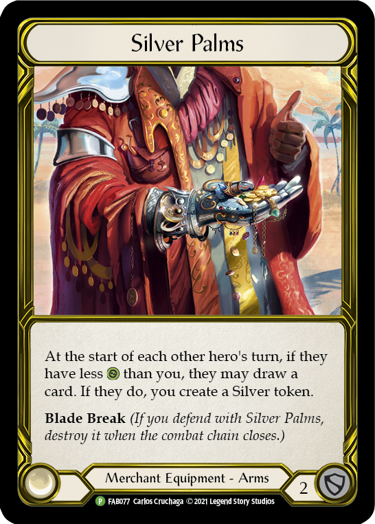 Silver Palms (Golden) [FAB077] (Promo)  Cold Foil | Boutique FDB TCG