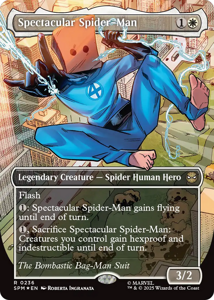 Spectacular Spider-Man (0236) (Borderless) (Textured Foil) [Marvel's Spider-Man] | Boutique FDB TCG