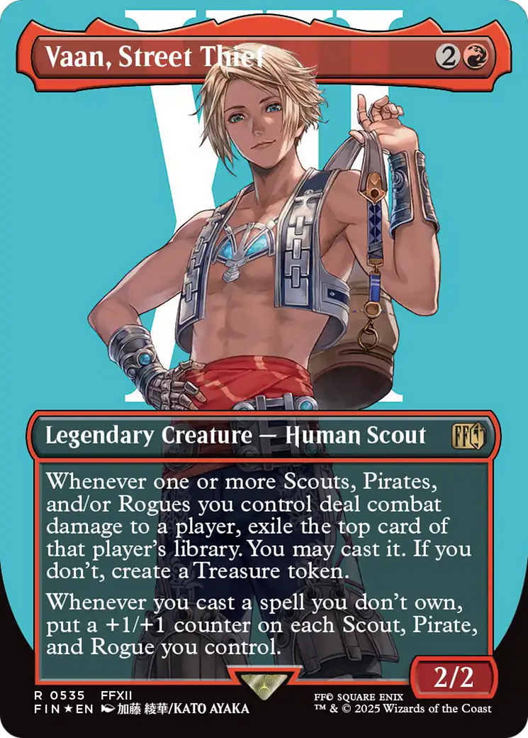 Vaan, Street Thief (Borderless) (Surge Foil) [FINAL FANTASY] | Boutique FDB TCG