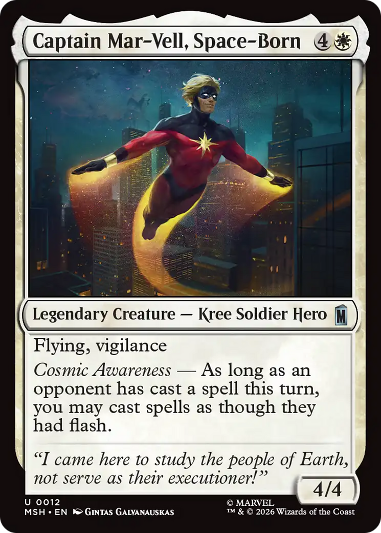 Captain Mar-Vell, Space-Born [Marvel Super Heroes] | Boutique FDB TCG