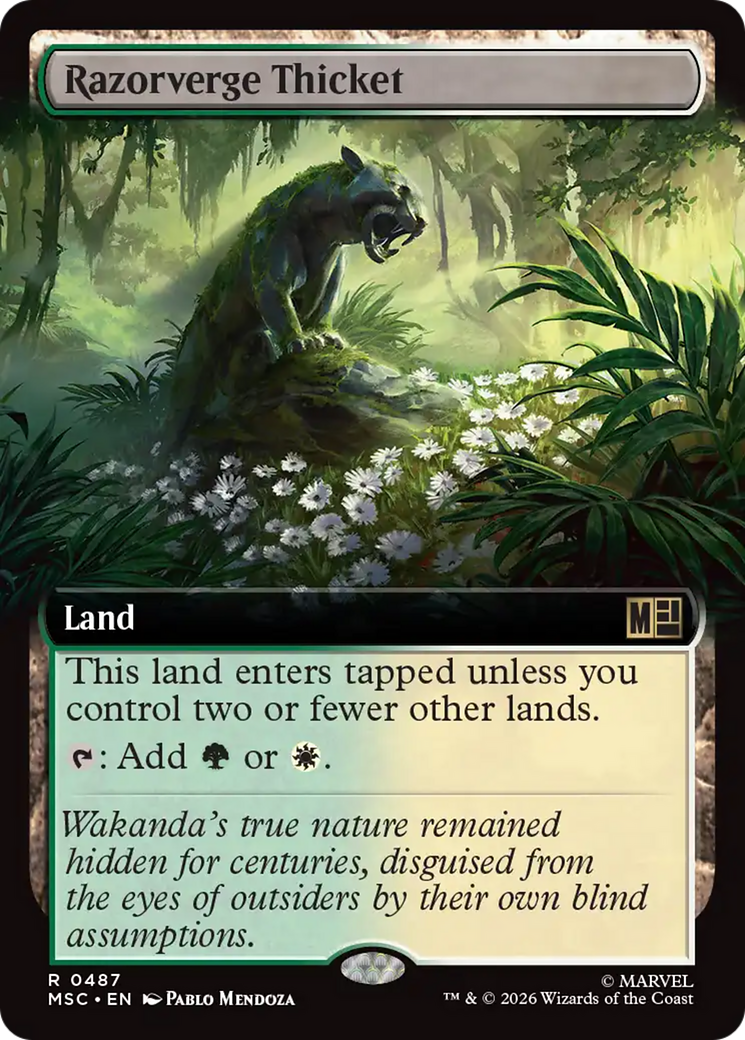 Razorverge Thicket (Extended Art) [Marvel Super Heroes Commander] | Boutique FDB TCG