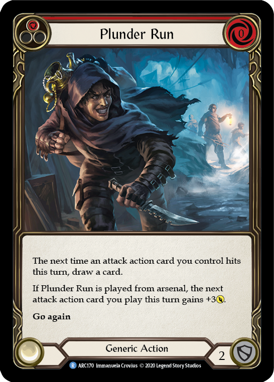Plunder Run (Red) [U-ARC170] (Arcane Rising Unlimited)  Unlimited Rainbow Foil | Boutique FDB TCG