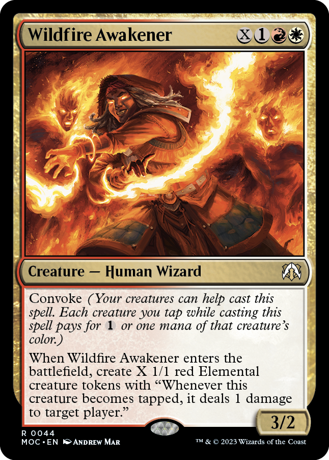 Wildfire Awakener [March of the Machine Commander] | Boutique FDB TCG