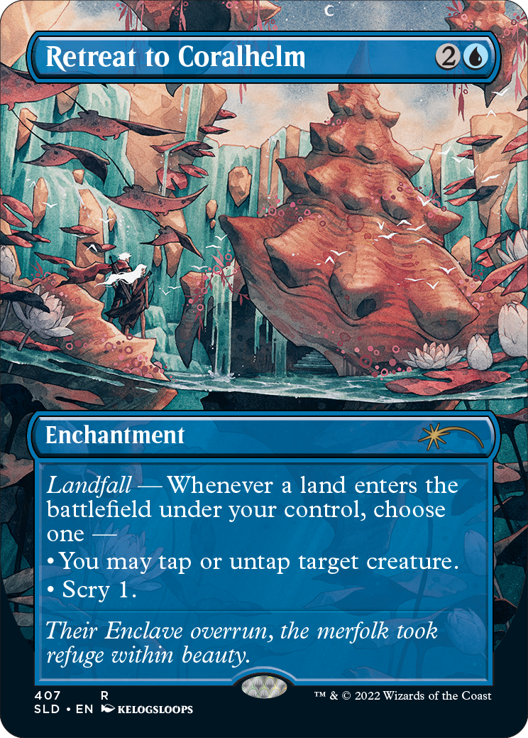 Retreat to Coralhelm (Borderless) [Secret Lair Drop Series] | Boutique FDB TCG