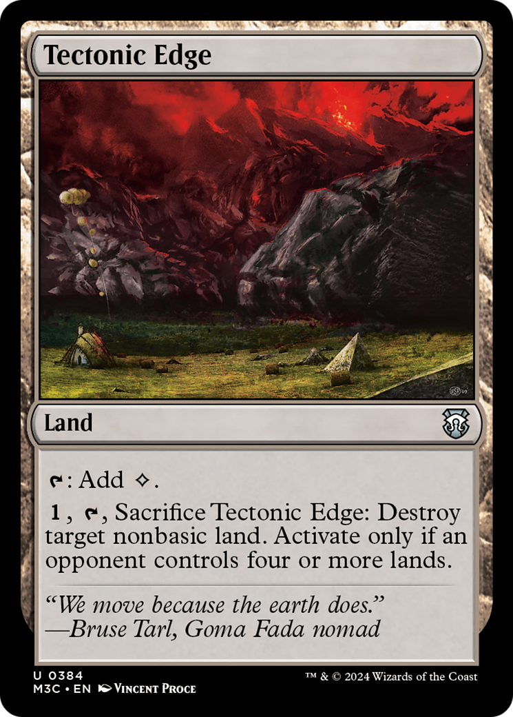 Tectonic Edge (Ripple Foil) [Modern Horizons 3 Commander] | Boutique FDB TCG