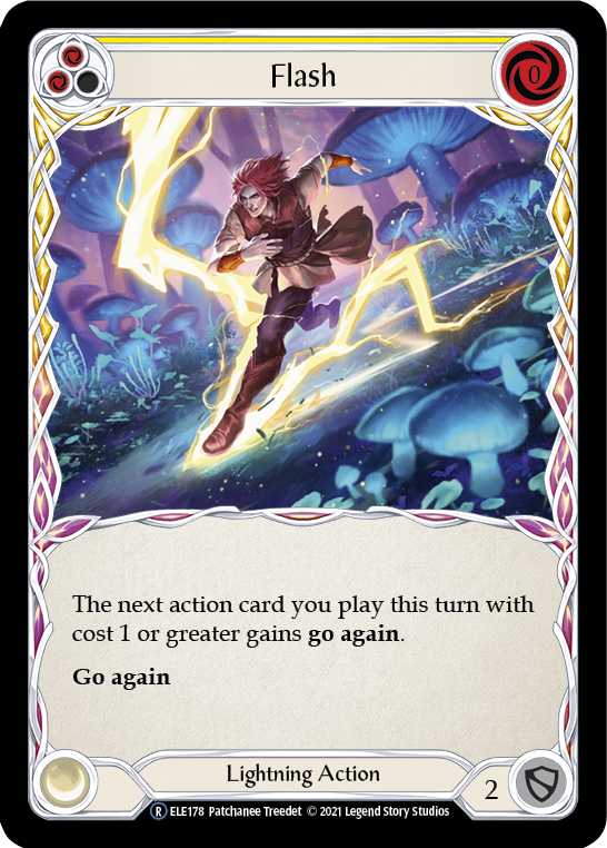 Flash (Yellow) [U-ELE178] (Tales of Aria Unlimited)  Unlimited Normal | Boutique FDB TCG
