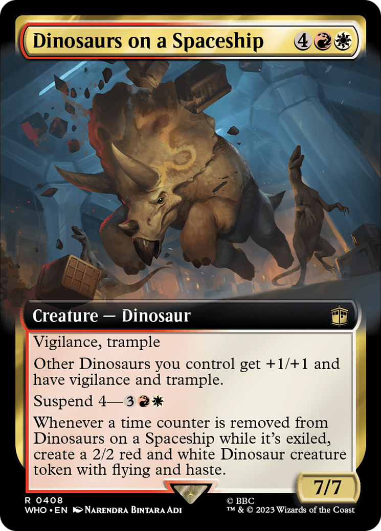 Dinosaurs on a Spaceship (Extended Art) [Doctor Who] | Boutique FDB TCG