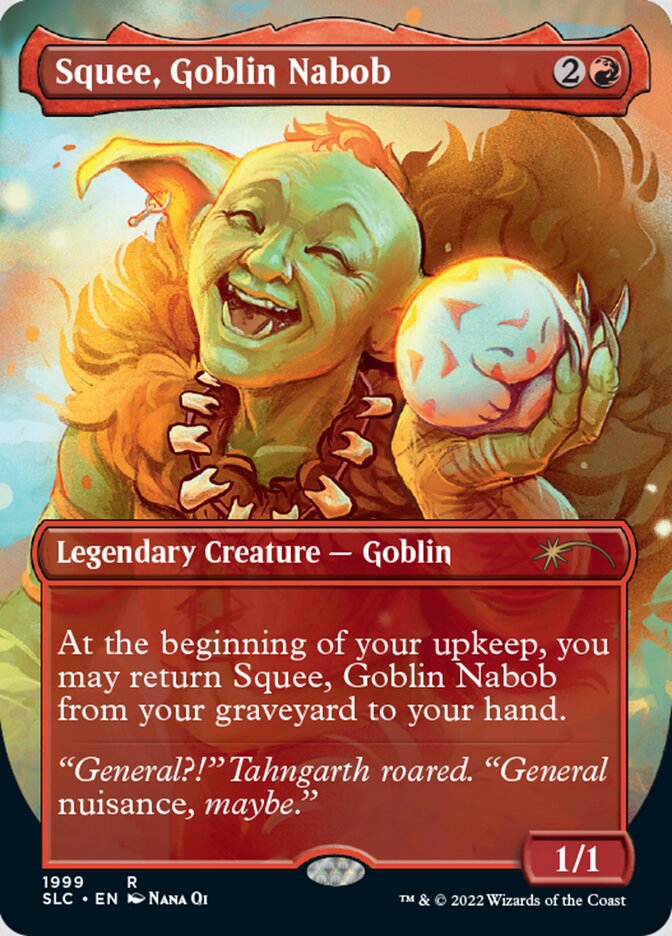 Squee, Goblin Nabob (Borderless) [Secret Lair Countdown Kit] | Boutique FDB TCG