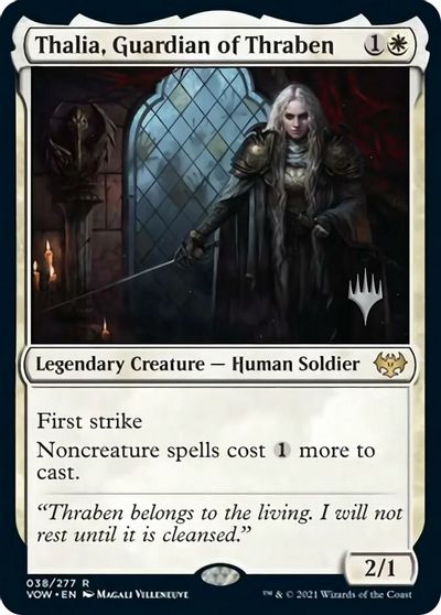 Thalia, Guardian of Thraben (Promo Pack) [Innistrad: Crimson Vow Promos] | Boutique FDB TCG