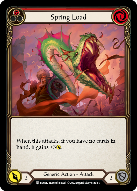 Spring Load (Red) [BEN012] (Outsiders Benji Blitz Deck) | Boutique FDB TCG