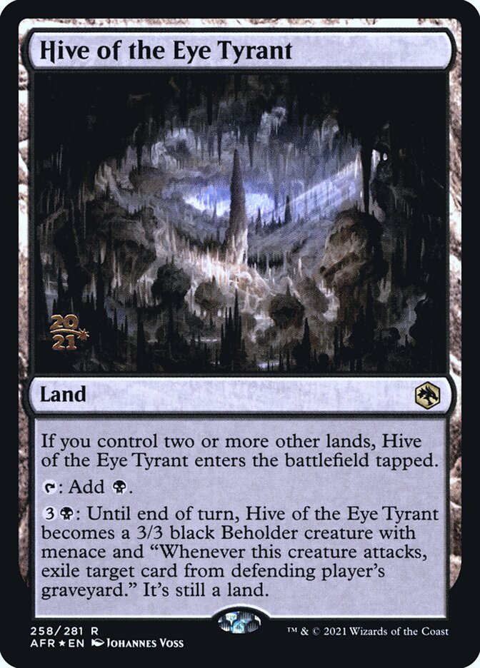 Hive of the Eye Tyrant [Dungeons & Dragons: Adventures in the Forgotten Realms Prerelease Promos] | Boutique FDB TCG