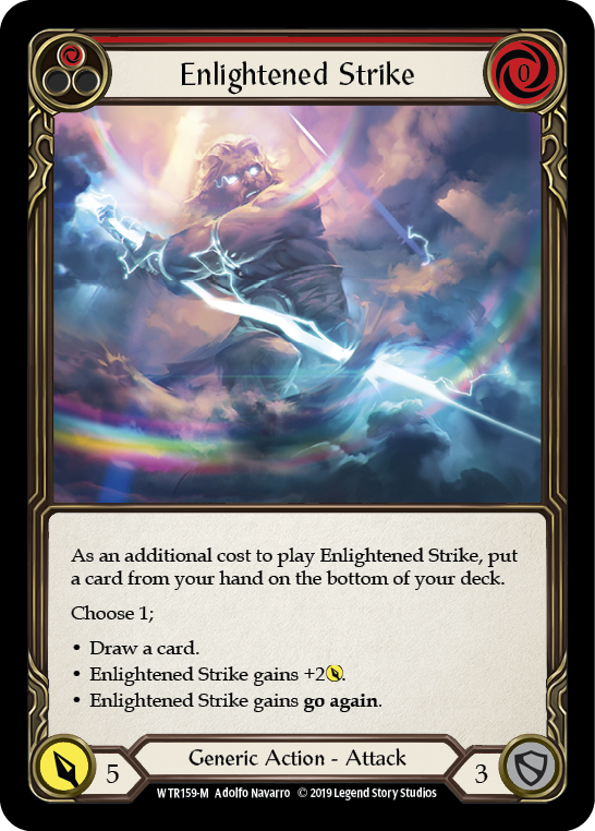 Enlightened Strike [WTR159-M] (Welcome to Rathe)  Alpha Print Rainbow Foil | Boutique FDB TCG