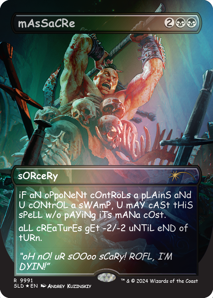 mAsSaCRe (Rainbow Foil) [Secret Lair Drop Series] | Boutique FDB TCG