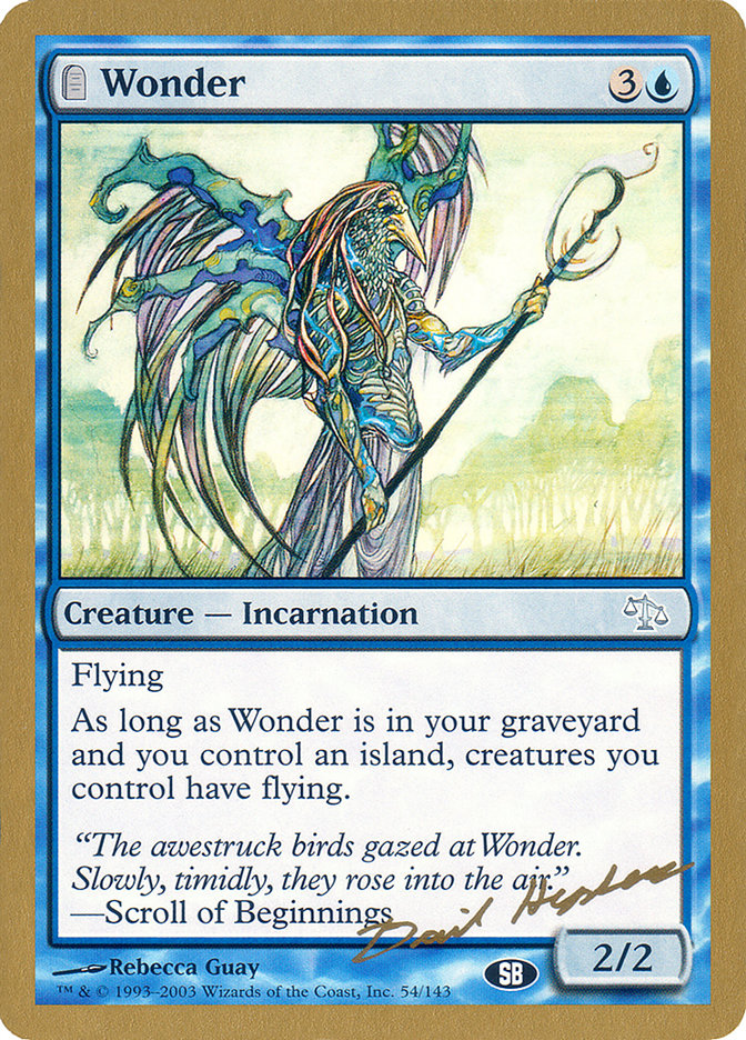 Wonder (Dave Humpherys) (SB) [World Championship Decks 2003] | Boutique FDB TCG